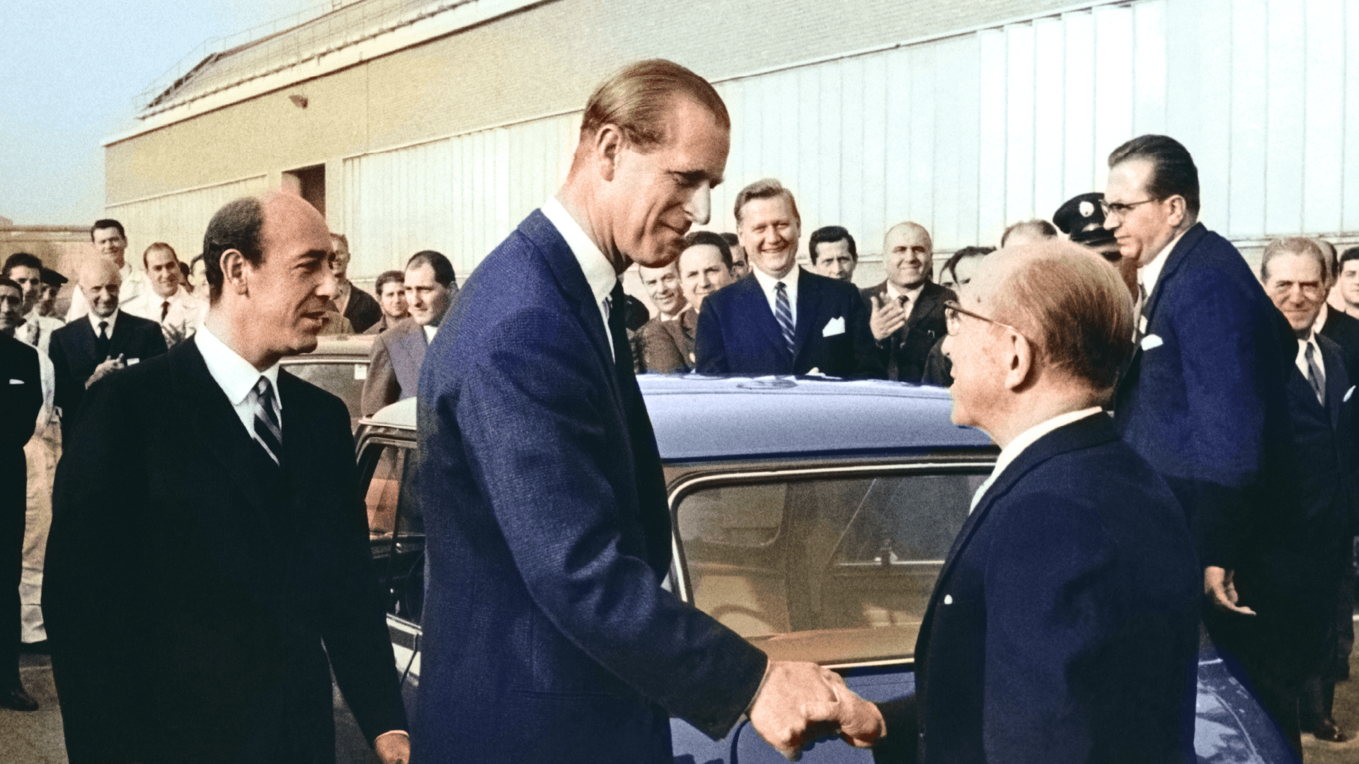 Ferdinando and Luigi were given the honour of accompanying Prince Philip, the Duke of Edinburgh